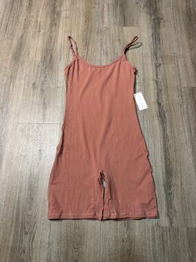 Basin + Range Women's Rose Taupe Jersey Bike Short Onesie